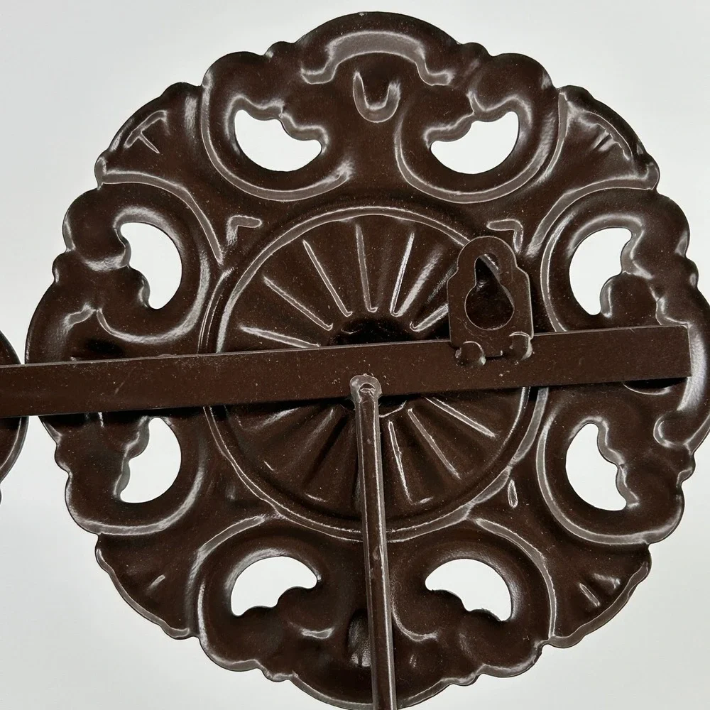 New View Gifts Triple Medallion Metal Wall Mount 3 Hook Rustic Decor Farmhouse